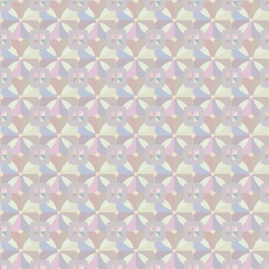 Farklı geometrik şekillere sahip kusursuz desensiz vektör çizimi