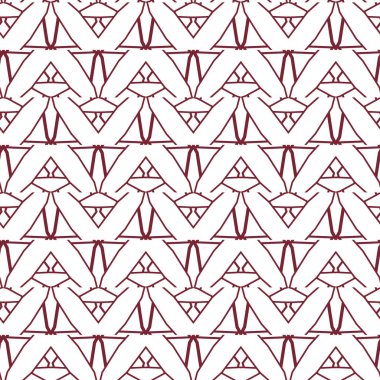 Geometrik süslemeli vektör deseni. Kusursuz tasarım dokusu. 