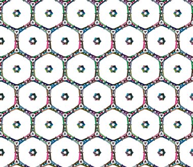 Soyut geometrik dikişsiz desen. Duvar kağıtları, arkaplanlar, yüzey dokuları için vektör çizimi 