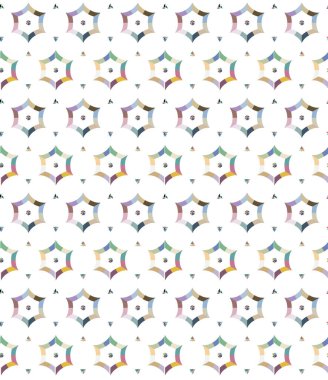 Geometrik süslemeli vektör deseni. Kusursuz tasarım dokusu.