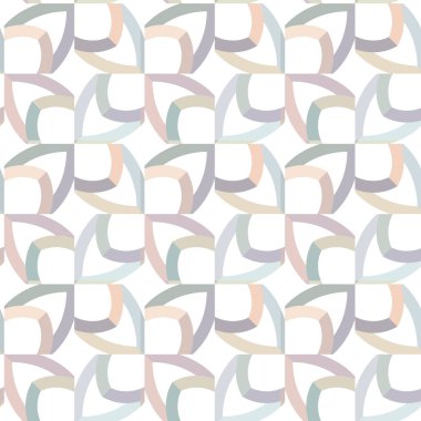 Geometrik süslemeli vektör deseni. Kusursuz tasarım dokusu.