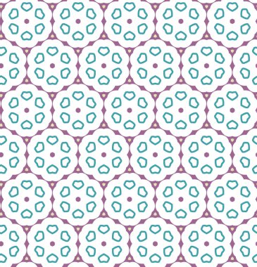 Geometrik süslemeli vektör deseni. Kusursuz tasarım