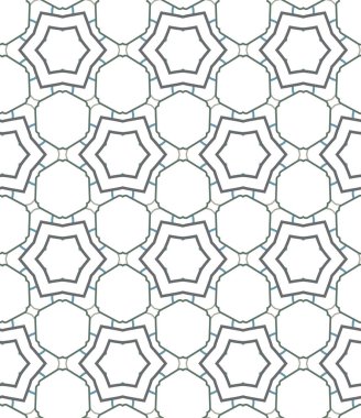 Geometrik süslemeli vektör deseni. Kusursuz tasarım dokusu.