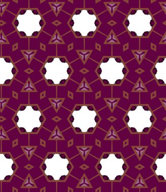 Soyut geometrik şekilli kusursuz desen