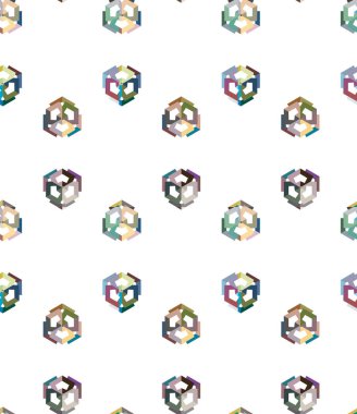 Geometrik süslemeli vektör deseni. Kusursuz tasarım dokusu.