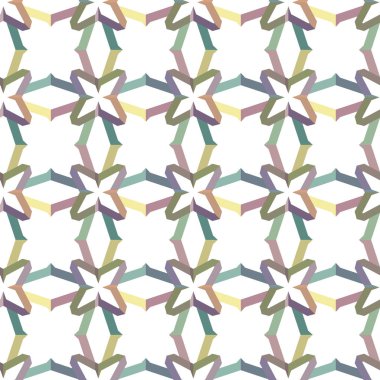 Geometrik süslemeli vektör deseni. Kusursuz tasarım dokusu.