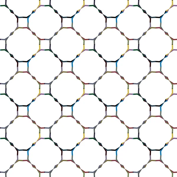 現代の幾何学的ベクトル設計シームレスなパターン図 — ストックベクタ