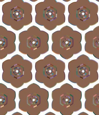 Modern geometrik vektör tasarımı, kusursuz desen çizimi