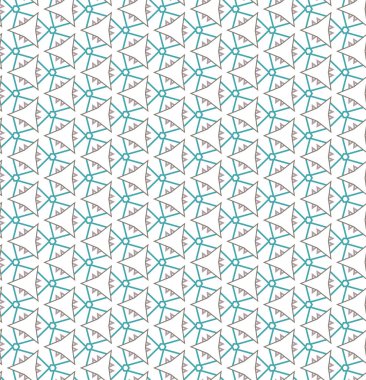 farklı geometrik şekillere sahip soyut, pürüzsüz desensiz vektör çizimi