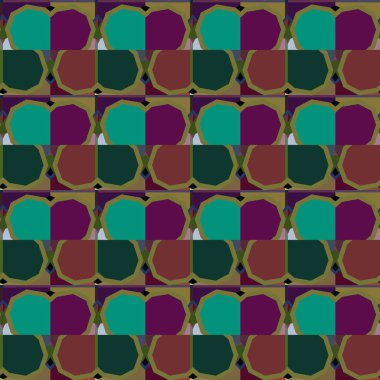 Geometrik süslemeli vektör deseni. Kusursuz tasarım dokusu.