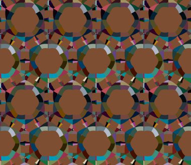 geometrik şekil tasarımlı kusursuz desen