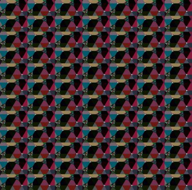 farklı geometrik şekillere sahip soyut, pürüzsüz desensiz vektör çizimi