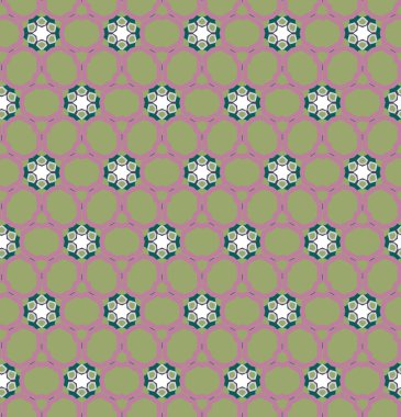 farklı geometrik şekillere sahip soyut, pürüzsüz desensiz vektör çizimi