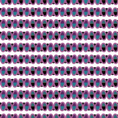 Geometrik süslemeli vektör deseni. Kusursuz tasarım dokusu.