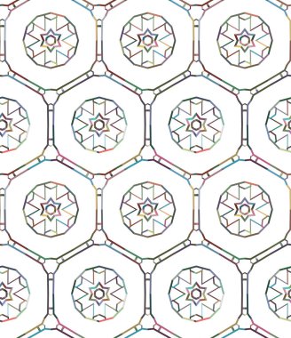 Renkli geometrik desenli soyut arkaplan