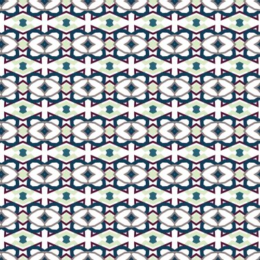 geometrik elementlerle kusursuz arkaplan, vektör illüstrasyonu 