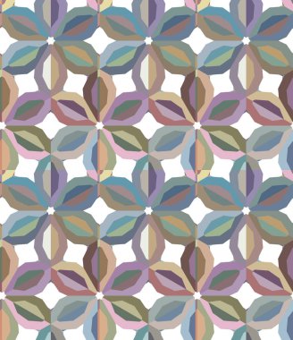 Modern geometrik vektör tasarımı, kusursuz desen çizimi