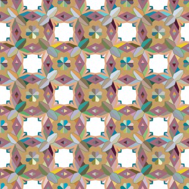 Soyut geometrik dikişsiz desen. Duvar kağıtları, arkaplan, yüzey dokuları için vektör çizimi 