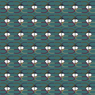 farklı geometrik şekillere sahip soyut, pürüzsüz desensiz vektör çizimi