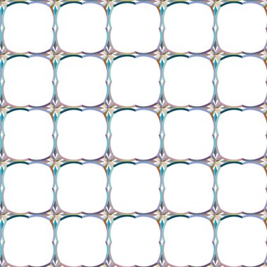 farklı geometrik şekillere sahip soyut, pürüzsüz desensiz vektör çizimi