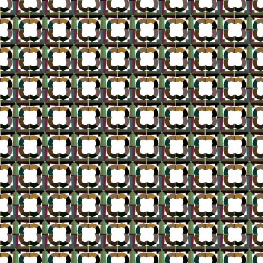 farklı geometrik şekillere sahip soyut, pürüzsüz desensiz vektör çizimi