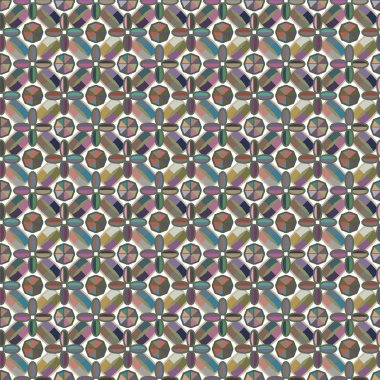 geometrik şekil tasarımlı kusursuz desen
