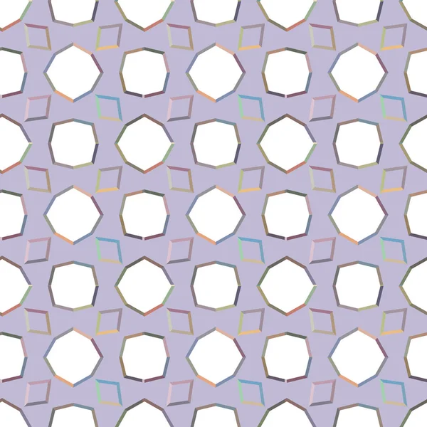 Elvont Geometriai Zökkenőmentes Minta Vektor Illusztráció Tapéták Hátterek Felületi Textúrák — Stock Vector