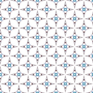 Geometrik süslemeli vektör deseni. Kusursuz tasarım dokusu.
