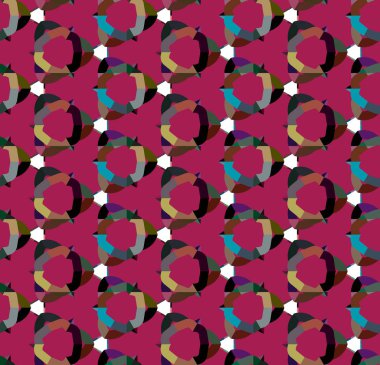 geometrik şekil tasarımlı kusursuz desen