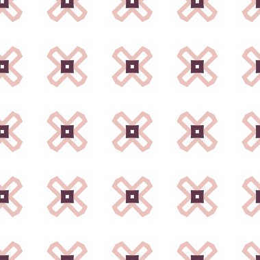 farklı geometrik şekillere sahip soyut, pürüzsüz desensiz vektör çizimi