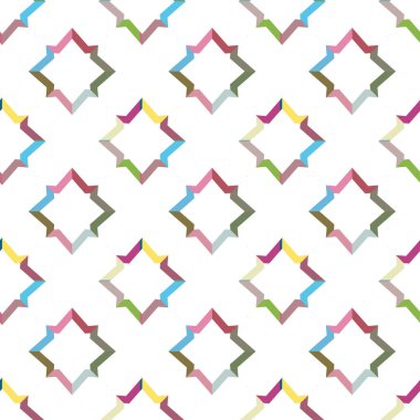 geometrik şekil tasarımlı kusursuz desen