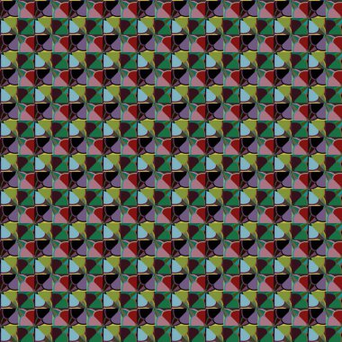 Geometrik süslemeli vektör deseni. Kusursuz tasarım dokusu.