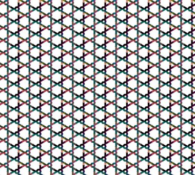 Geometrik süslemeli vektör deseni. Kusursuz tasarım dokusu. 