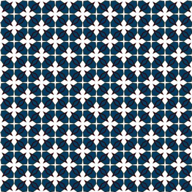 farklı geometrik şekillere sahip soyut, pürüzsüz desensiz vektör çizimi