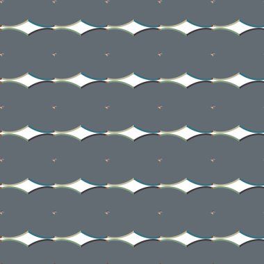 farklı geometrik şekillere sahip soyut, pürüzsüz desensiz vektör çizimi