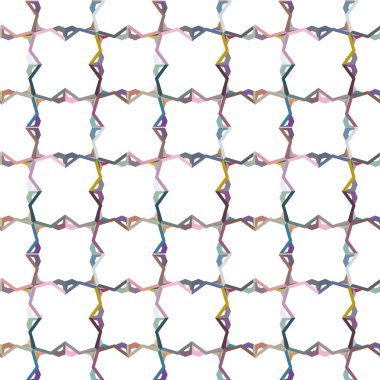Geometrik süslemeli vektör deseni. Kusursuz tasarım dokusu. 
