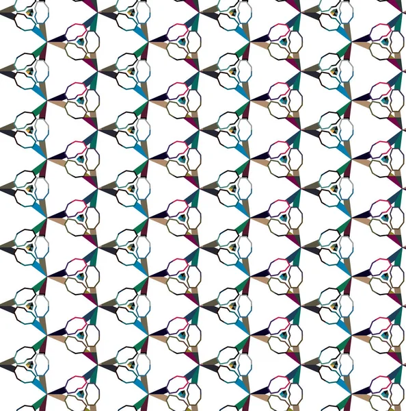 Modelo Sin Costuras Con Diseño Forma Geométrica — Archivo Imágenes Vectoriales