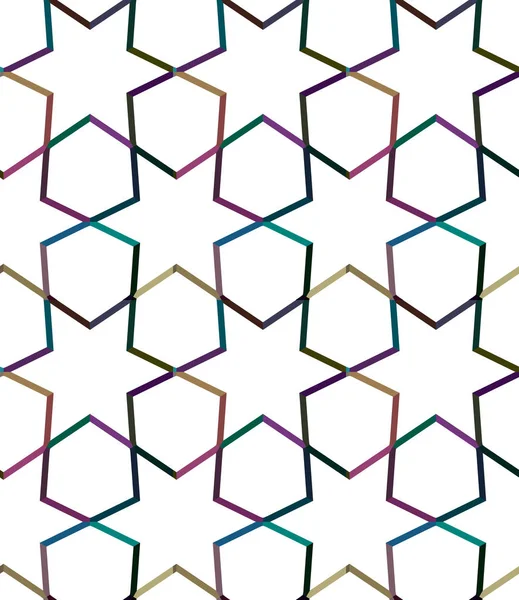 Αφηρημένο Γεωμετρικό Μοτίβο Πολύχρωμα Σχήματα — Διανυσματικό Αρχείο