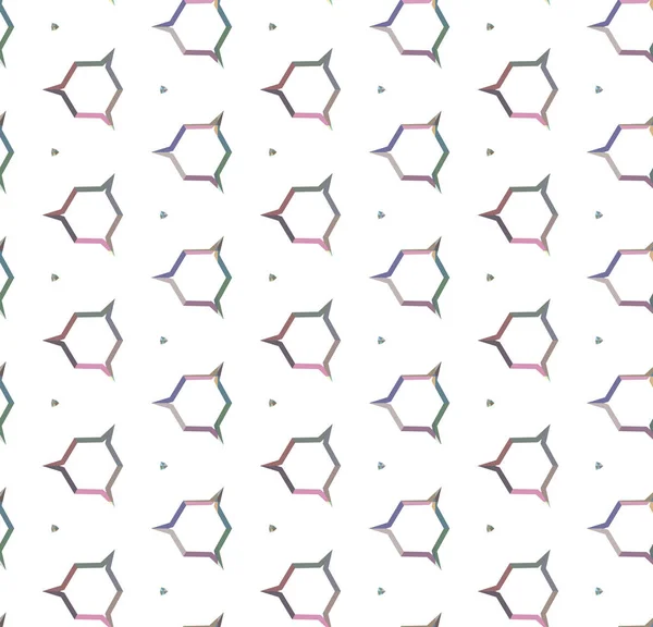 Geometrik Şekil Tasarımlı Kusursuz Desen — Stok Vektör