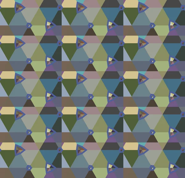 Barevné Geometrické Trojúhelníkový Vzor Abstraktní Vektor Pozadí — Stockový vektor
