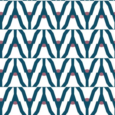 farklı geometrik şekillere sahip soyut, pürüzsüz desensiz vektör çizimi