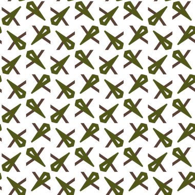 farklı geometrik şekillere sahip soyut, pürüzsüz desensiz vektör çizimi