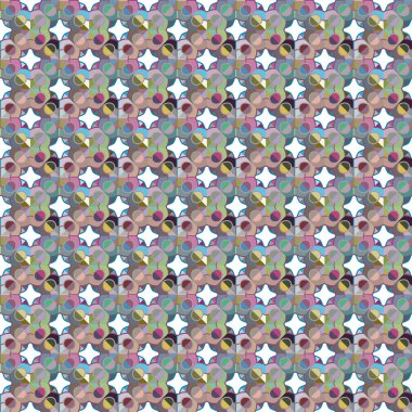 Soyut geometrik şekilli kusursuz desen