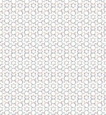 Geometrik süslemeli vektör deseni. Kusursuz tasarım dokusu.