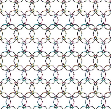 Soyut geometrik dikişsiz desen. Duvar kağıtları, arkaplanlar, yüzey dokuları için vektör çizimi 
