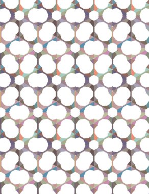 Farklı geometrik şekillere sahip kusursuz desensiz vektör çizimi