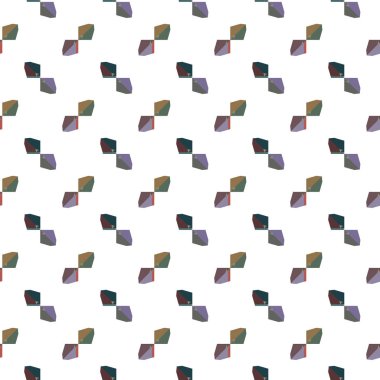 geometrik elementlerle kusursuz arkaplan, vektör illüstrasyonu 