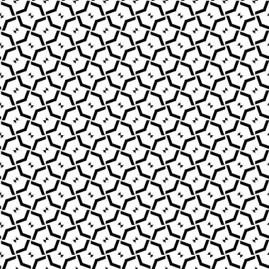 farklı geometrik şekillere sahip soyut, pürüzsüz desensiz vektör çizimi