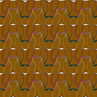 Geometrik süslemeli vektör deseni. Kusursuz tasarım dokusu. 