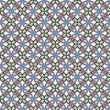 Modern geometrik vektör tasarımı, kusursuz desen çizimi